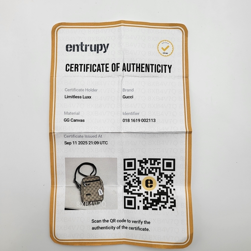 GUCCI GG Supreme Canvas Shoulder Bag..Authentic w/COA.. - Picture 7 of 16